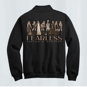 Taylor swift fearless Taylor’s version official merch quarter 1/4 zip sweatshirt